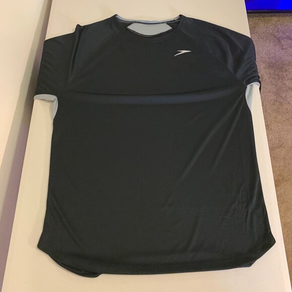 Speedo Mens Black UPF 50+ Long Sleeve Swim Shirt - Picture 9 of 10